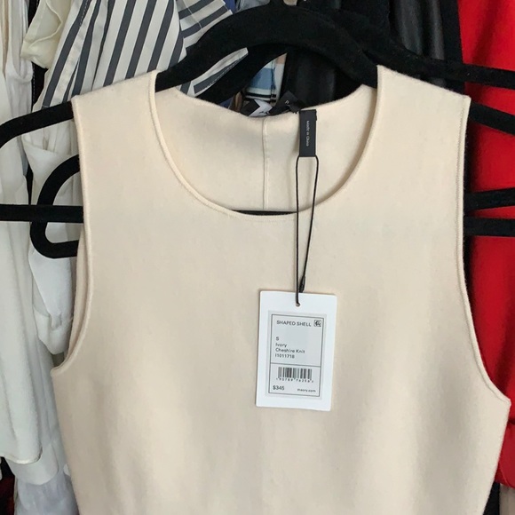 Theory Tops - BNWT theory off white shaped shell top